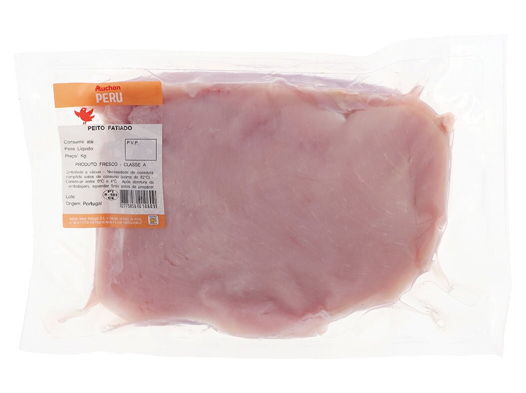 PEITO DE PERU FATIADO VACUO AUCHAN KG