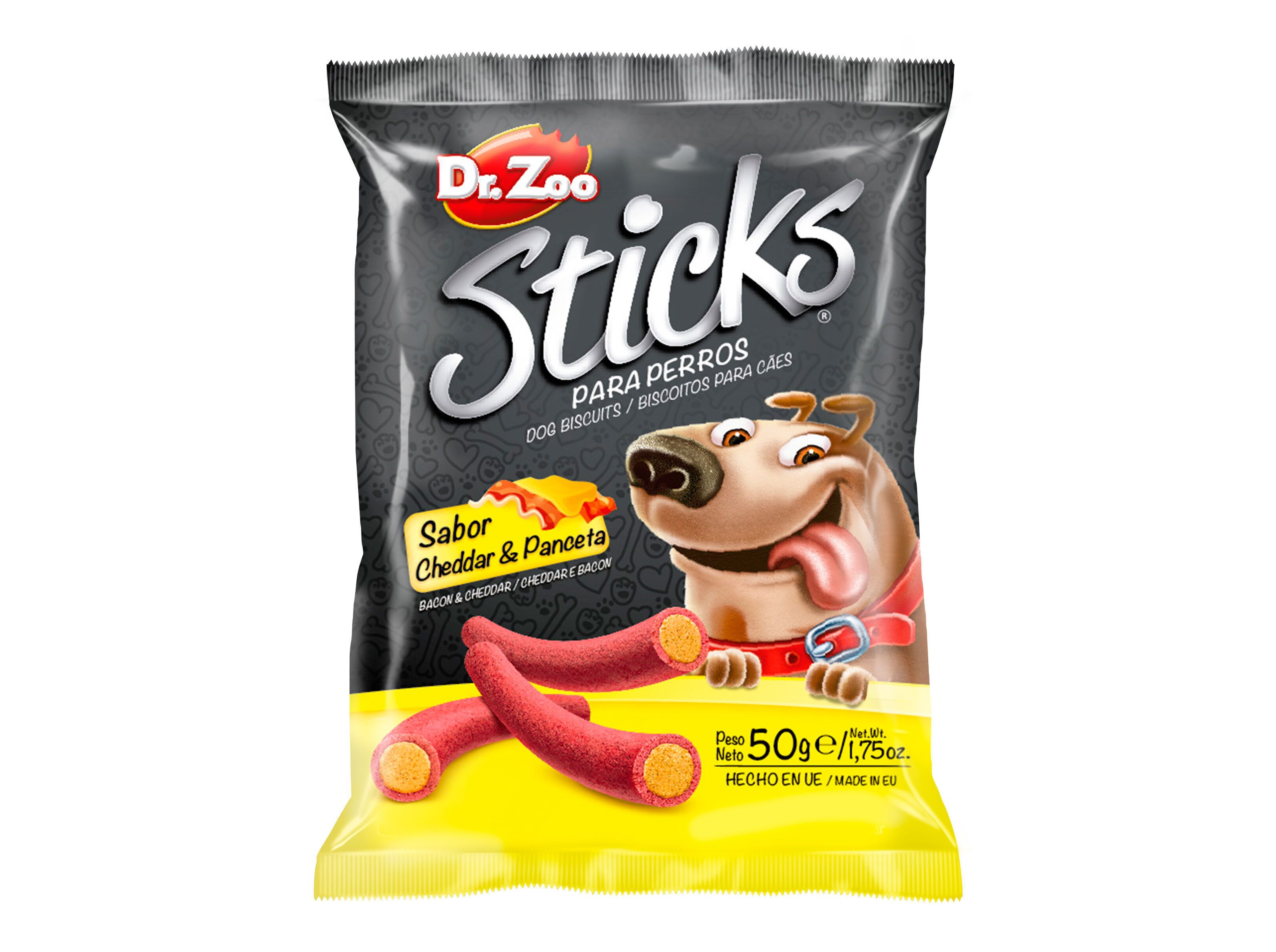 SNACKS C&Atilde;O DR.ZOO BACON E CHEDDAR 50G image number 0