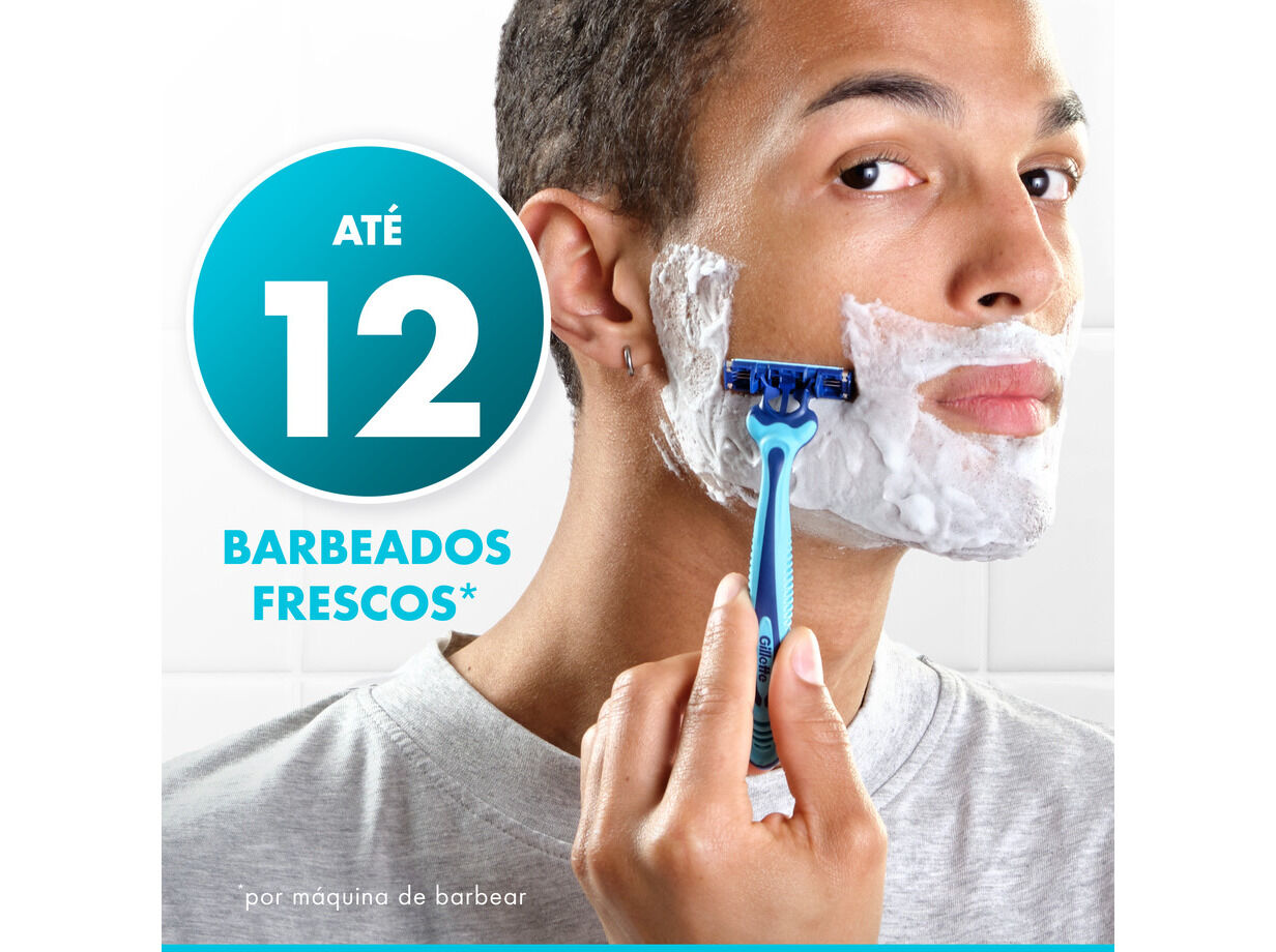 L&Acirc;MINAS DESCART&Aacute;VEIS GILLETTE SENSOR3 COOL 4+1UN image number 1