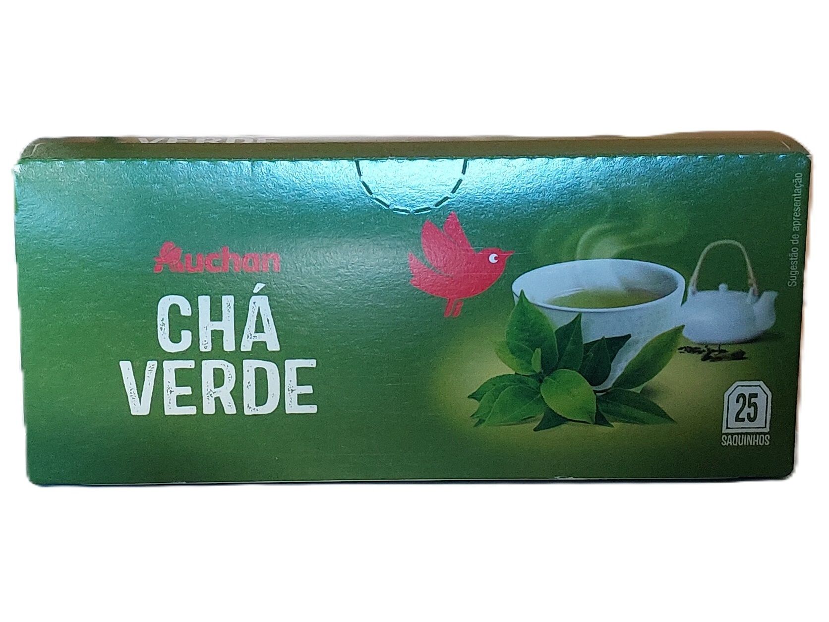 CH&Aacute; VERDE AUCHAN 25 SAQUETAS
