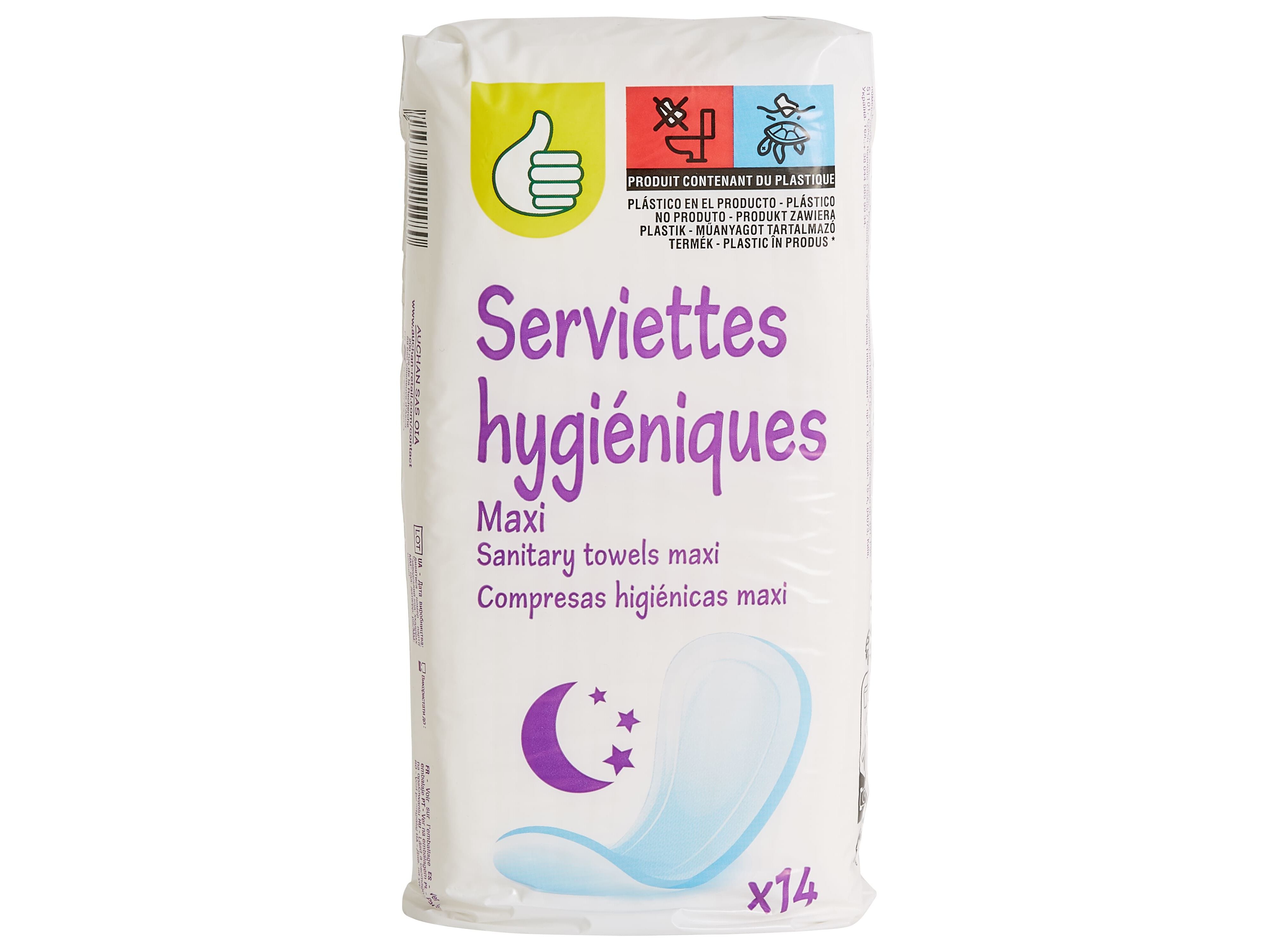 PENSOS HIGI&Eacute;NICOS POLEGAR MAXI NOITE S/ABAS14 UN image number 0