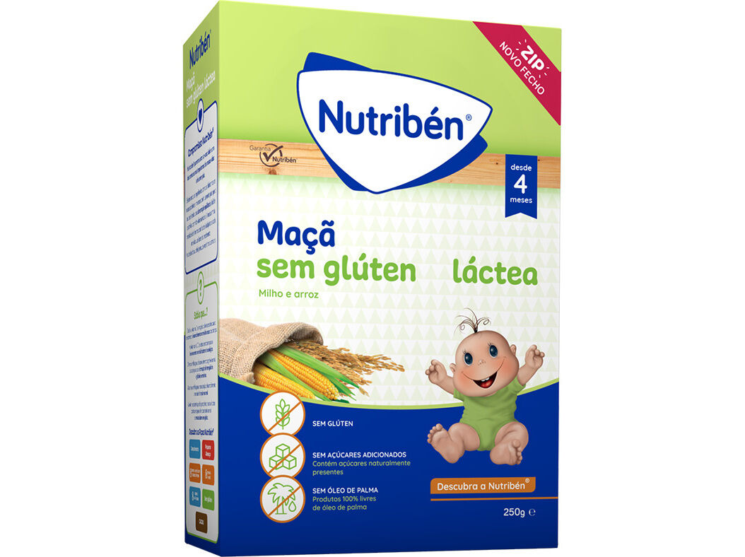 PAPA L&Aacute;CTEA S/ GLUTEN NUTRIBEN MA&Ccedil;A 600G image number 0