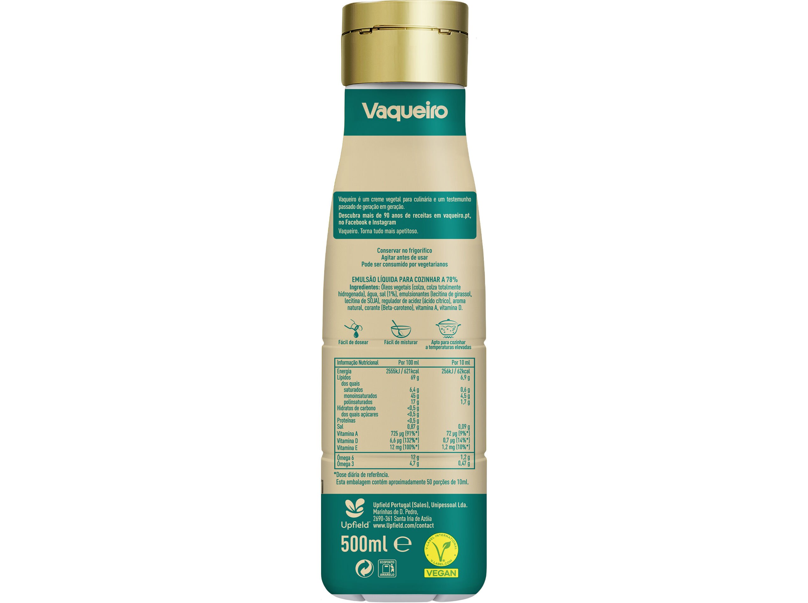 CREME VAQUEIRO VEGETAL CULIN&Aacute;RIA L&Iacute;QUIDO 500ML image number 1
