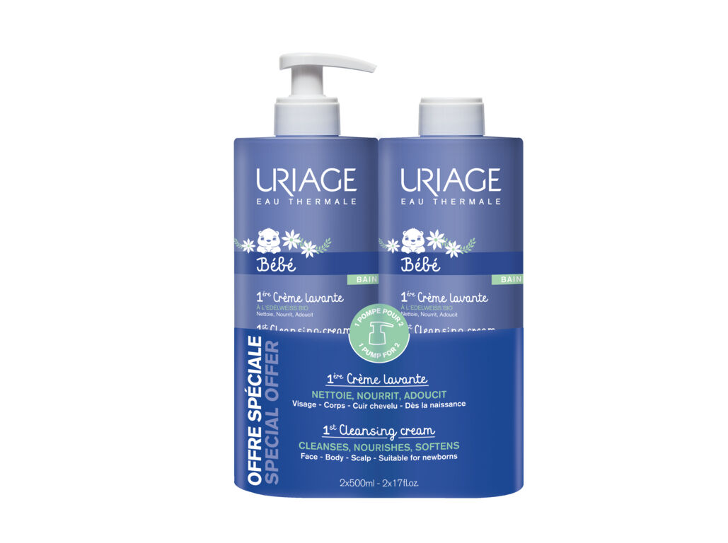 PACK CREME LAVANTE URIAGE PACK BEB&Eacute; L2P1 2X500ML
