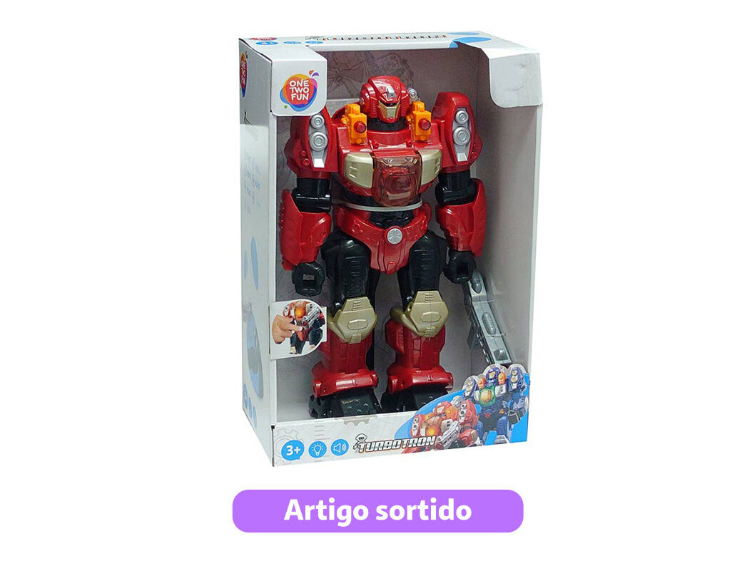 ROBOT TRANSFORMER ONE TWO FUN TURBOTRON MODELOS SORTIDOS