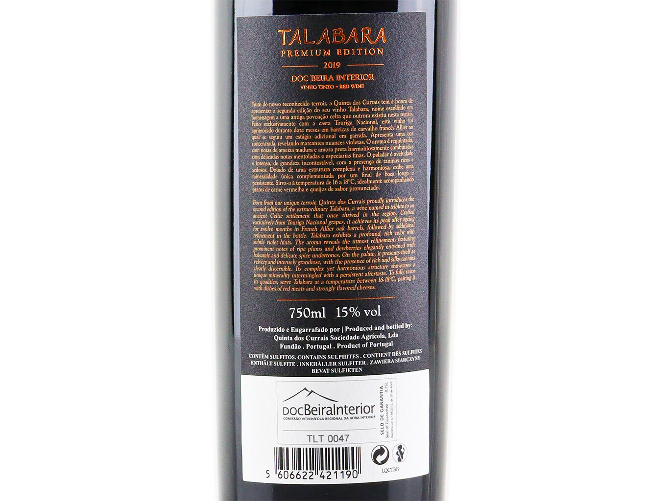 VINHO TINTO TALABARA BEIRAS 0.75L image number 1