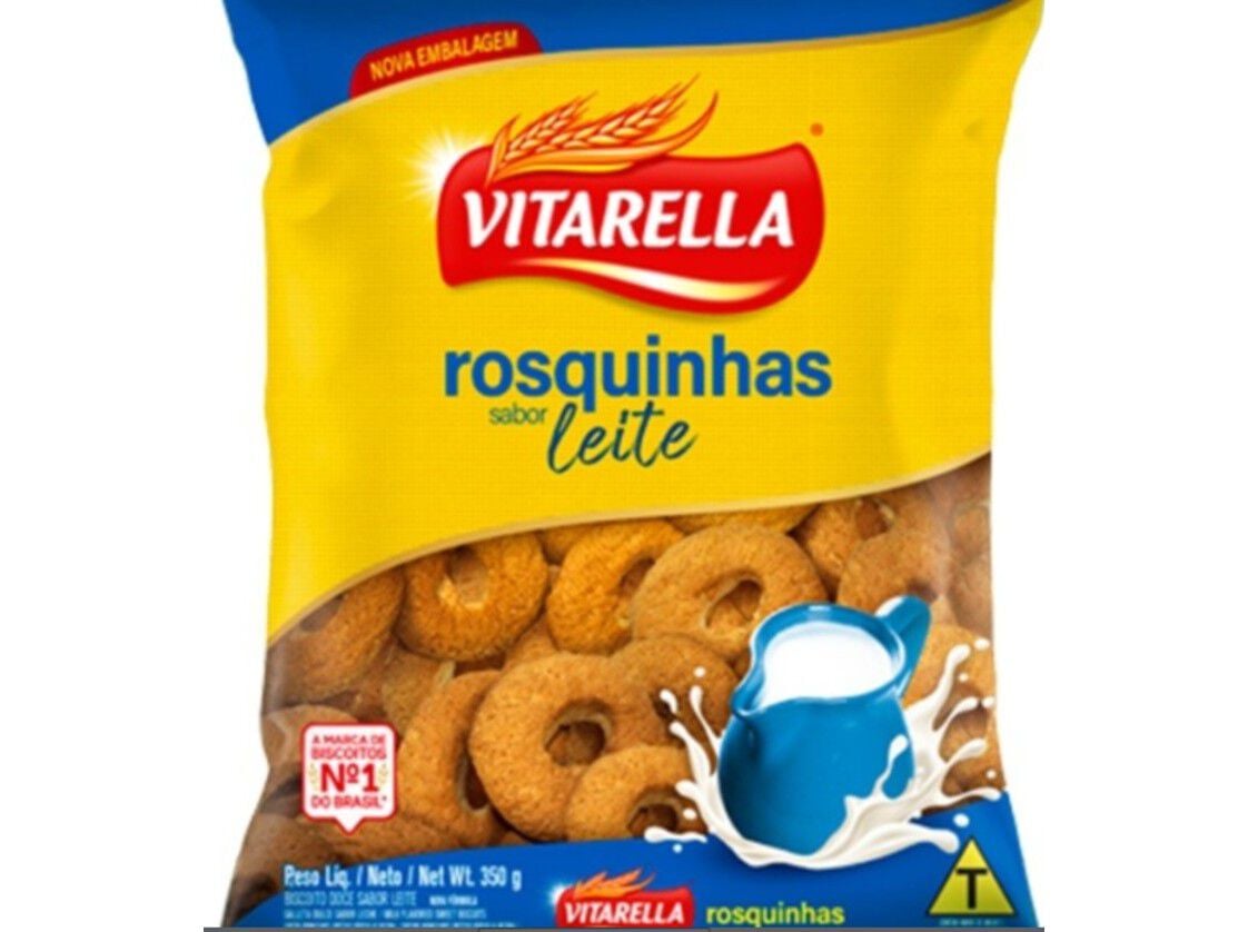 BISCOITO ROSQUINHA VITARELLA SABOR A LEITE 300G image number 0
