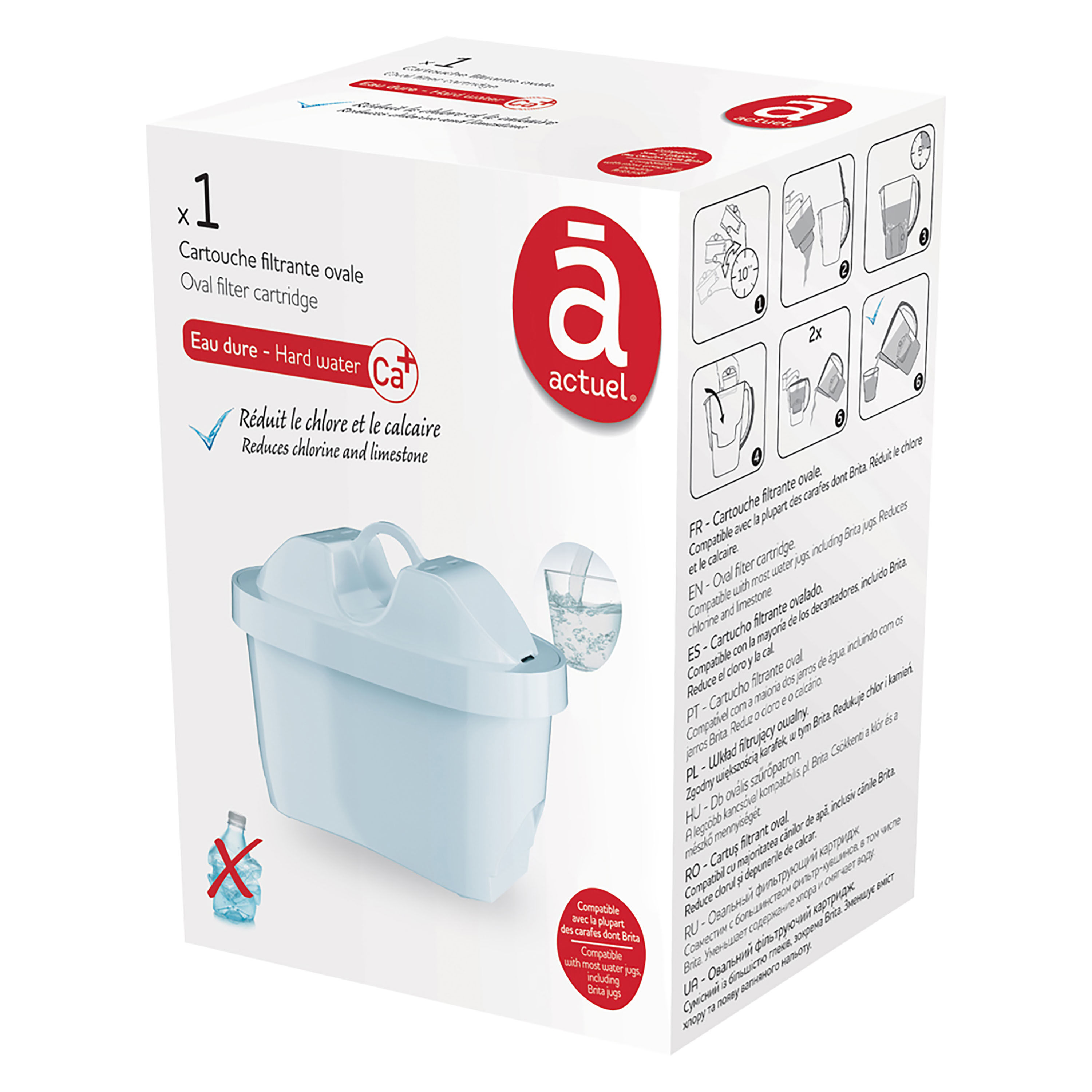 FILTRO OVAL ACTUEL PARA &Aacute;GUAS DURAS image number 1