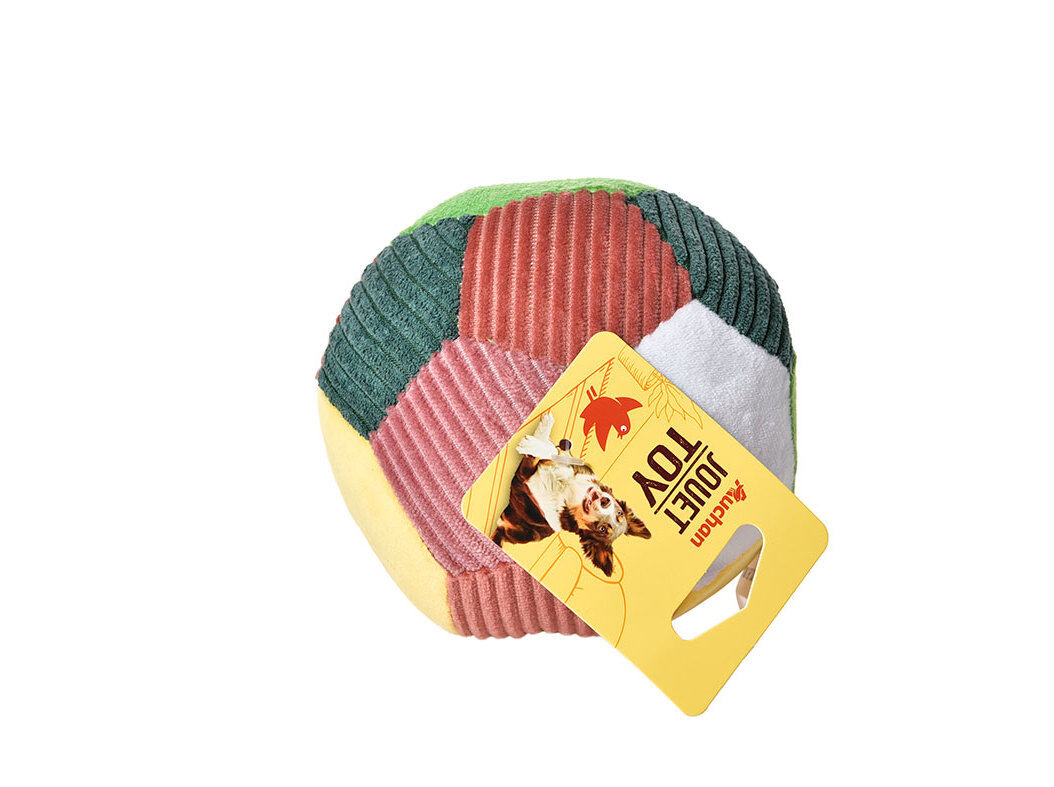 BOLA TECIDO AUCHAN COM SOM 12CM