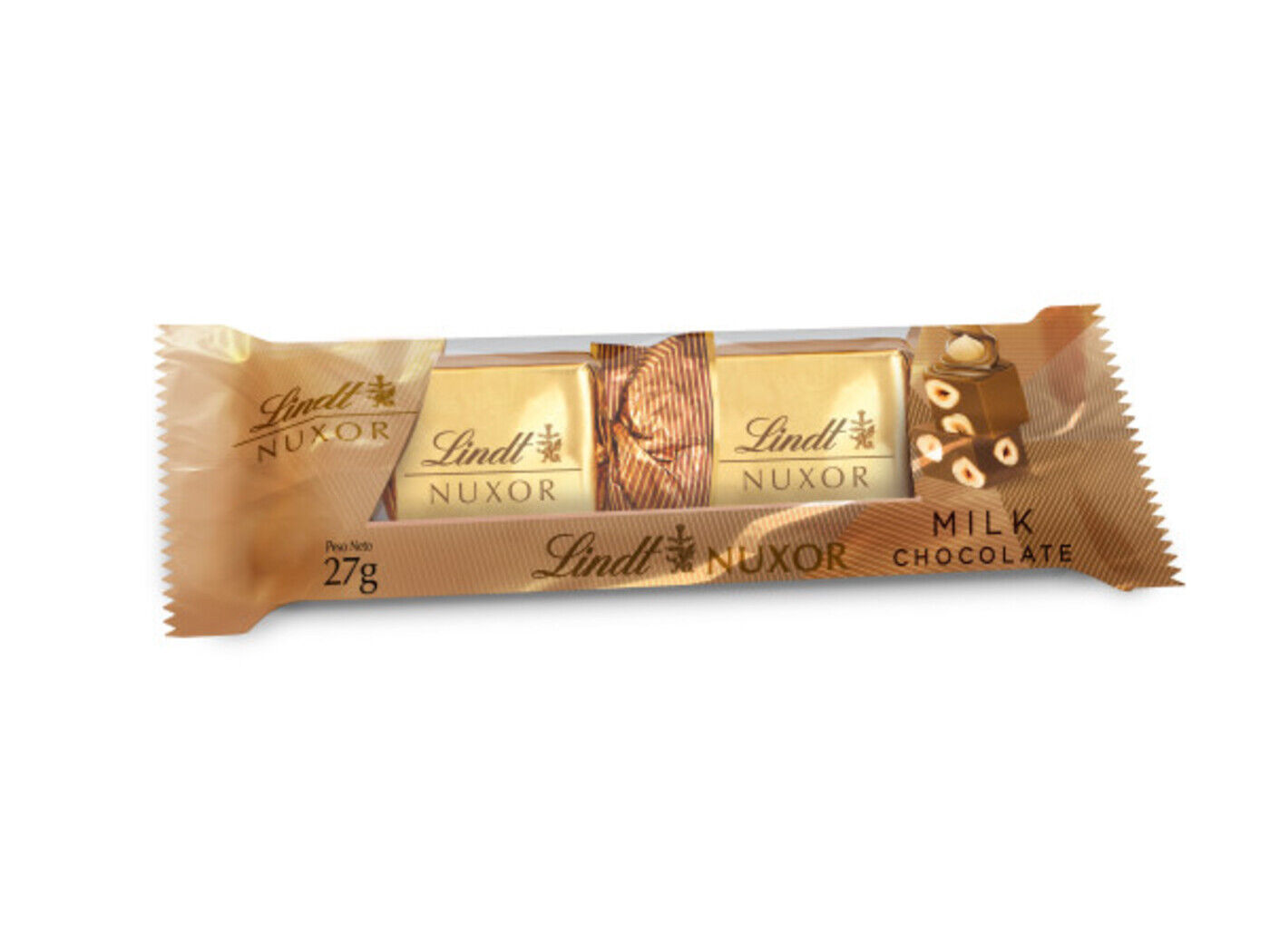 BOMBONS SORTIDOS LINDT NUXOR DUO LEITE 27G