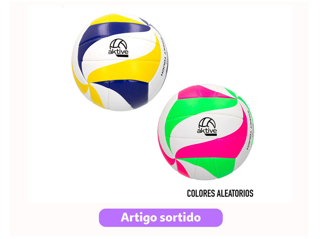 BOLAS VOLEIBOL AKTIVE CORES SORTIDAS
