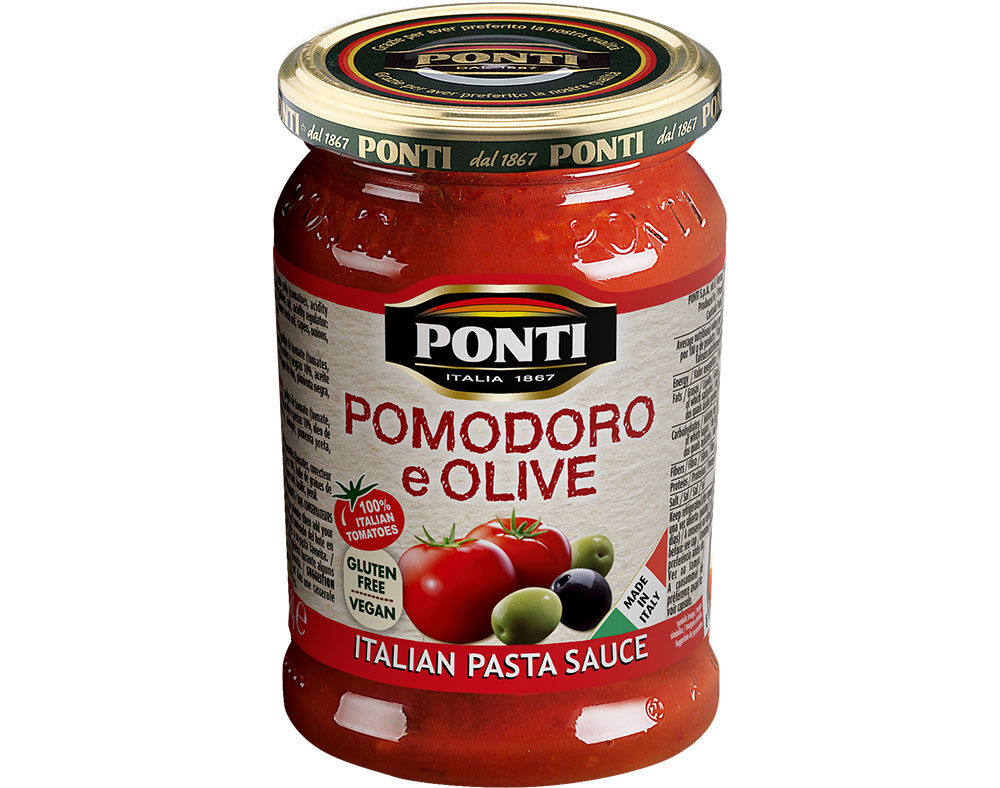 MOLHO PONTI TOMATE E AZEITONA 280G image number 0