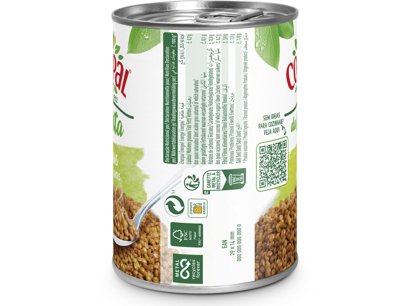 LENTILHAS COMPAL HORTA 410GR image number 1