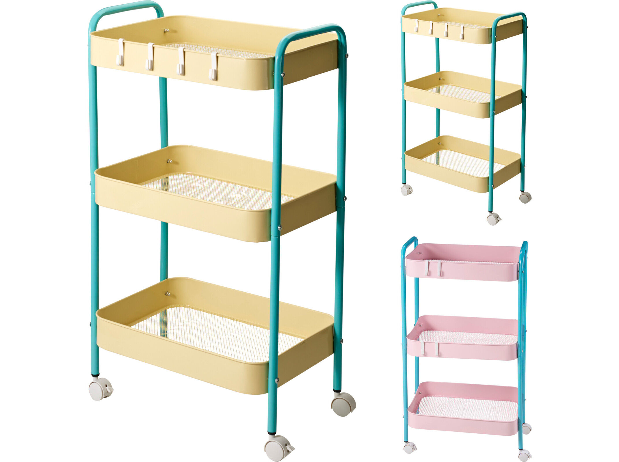 CARRINHO COZINHA 41X28X72CM CORES SORTIDAS image number 1