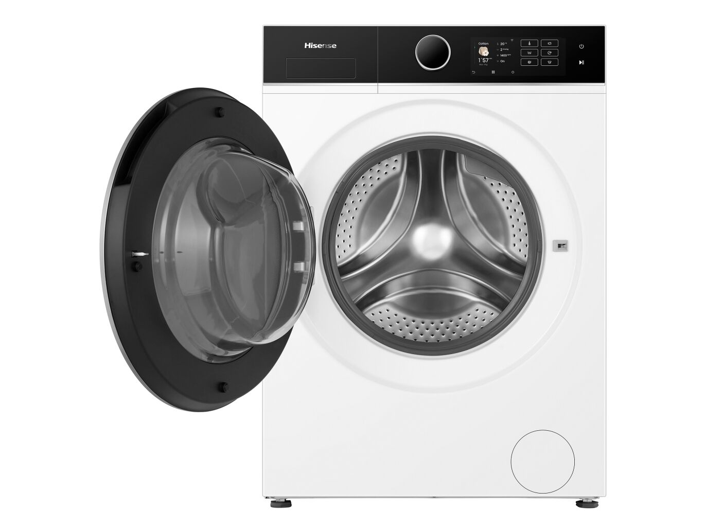 M&Aacute;QUINA DE LAVAR ROUPA HISENSE SERIE 5I WF5I8043BWF - BRANCO A 8KG A image number 1