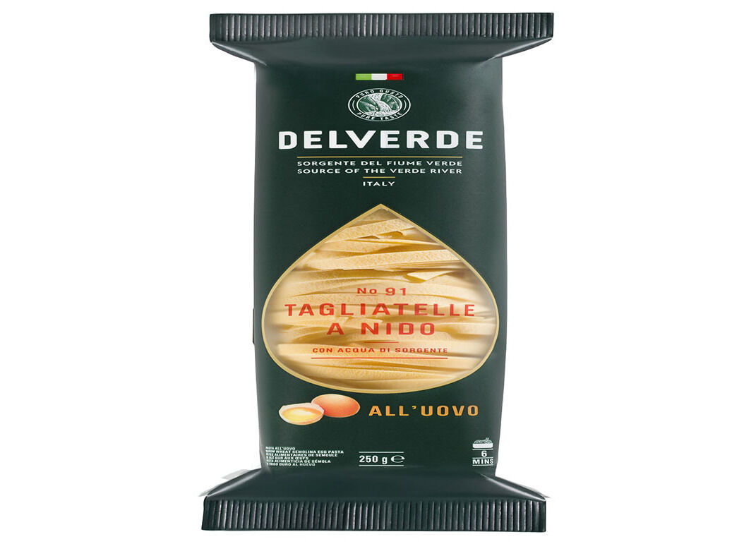TAGLIATELLE DELVERDE NIDO COM OVO N&ordm;91 250G image number 0