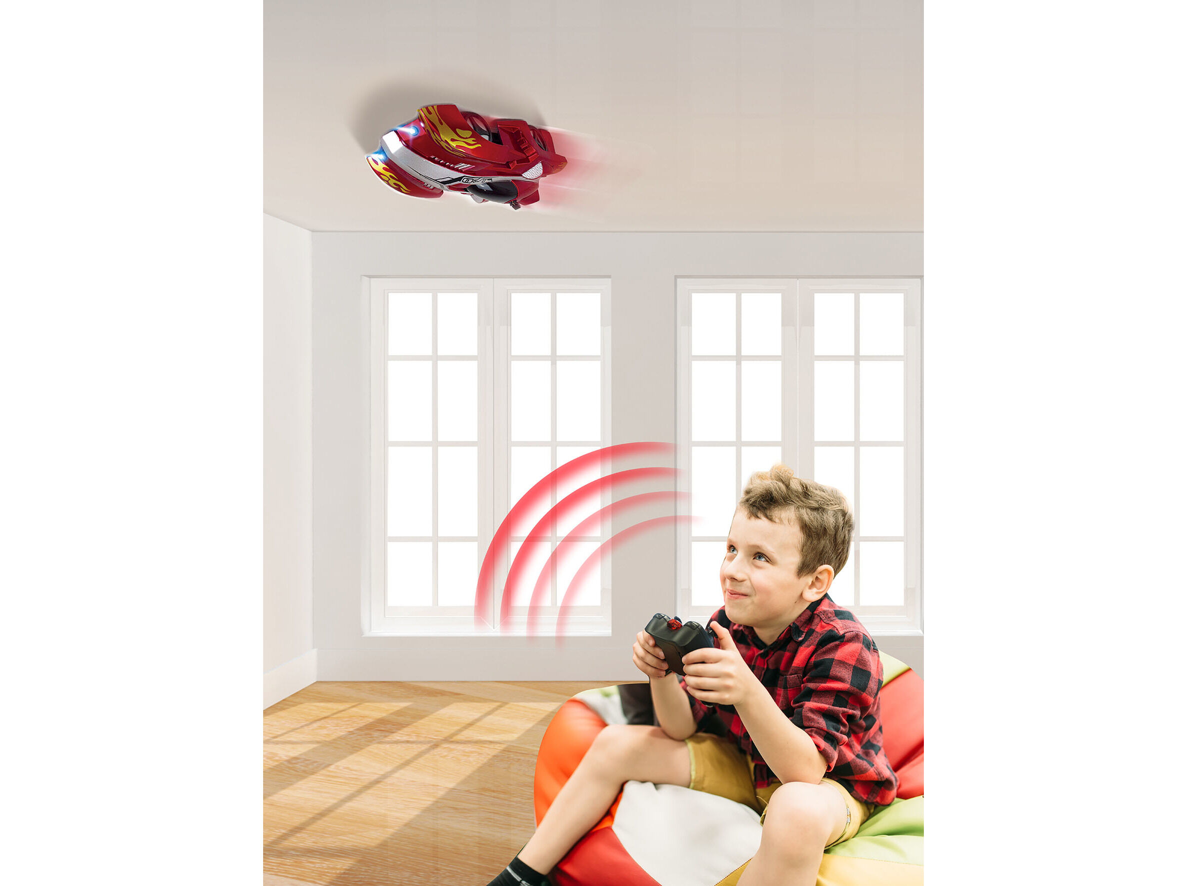 CARRO TELECOMANDADO FLASH CAR INDUSTEX VERMELHO image number 2