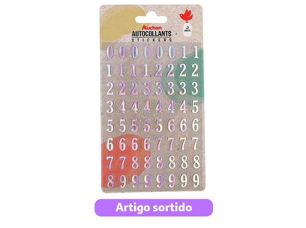 AUTOCOLANTES AUCHAN MODELOS SORTIDOS image number 1