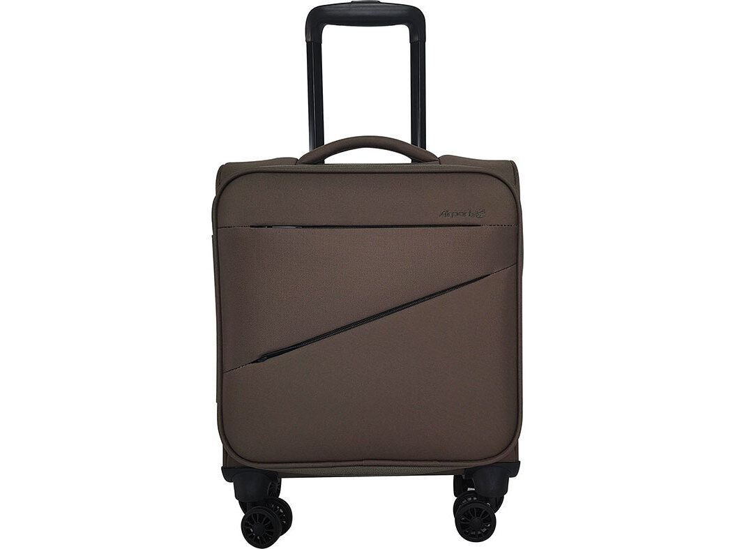 MALA DE CABINE FLEX&Iacute;VEL AIRPORT KAKI 8 RODAS 35X45X20CM