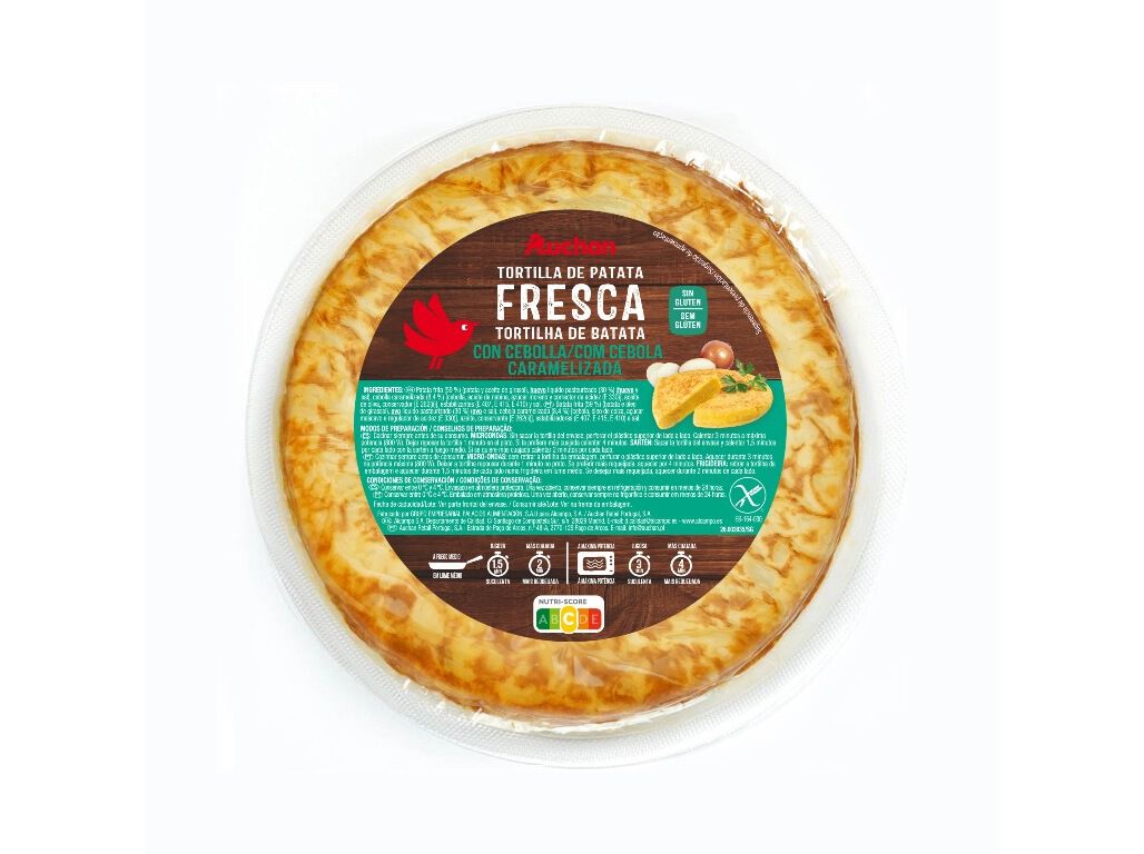 TORTILHA DE BATATA COM CEBOLA AUCHAN 600G