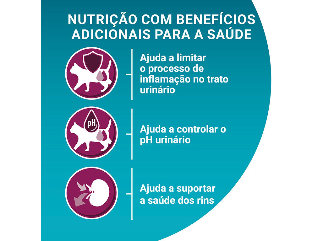 RA&Ccedil;&Atilde;O PARA GATO PURINA ONE TRATO URIN&Aacute;RIO COM FRANGO 800G image number 3