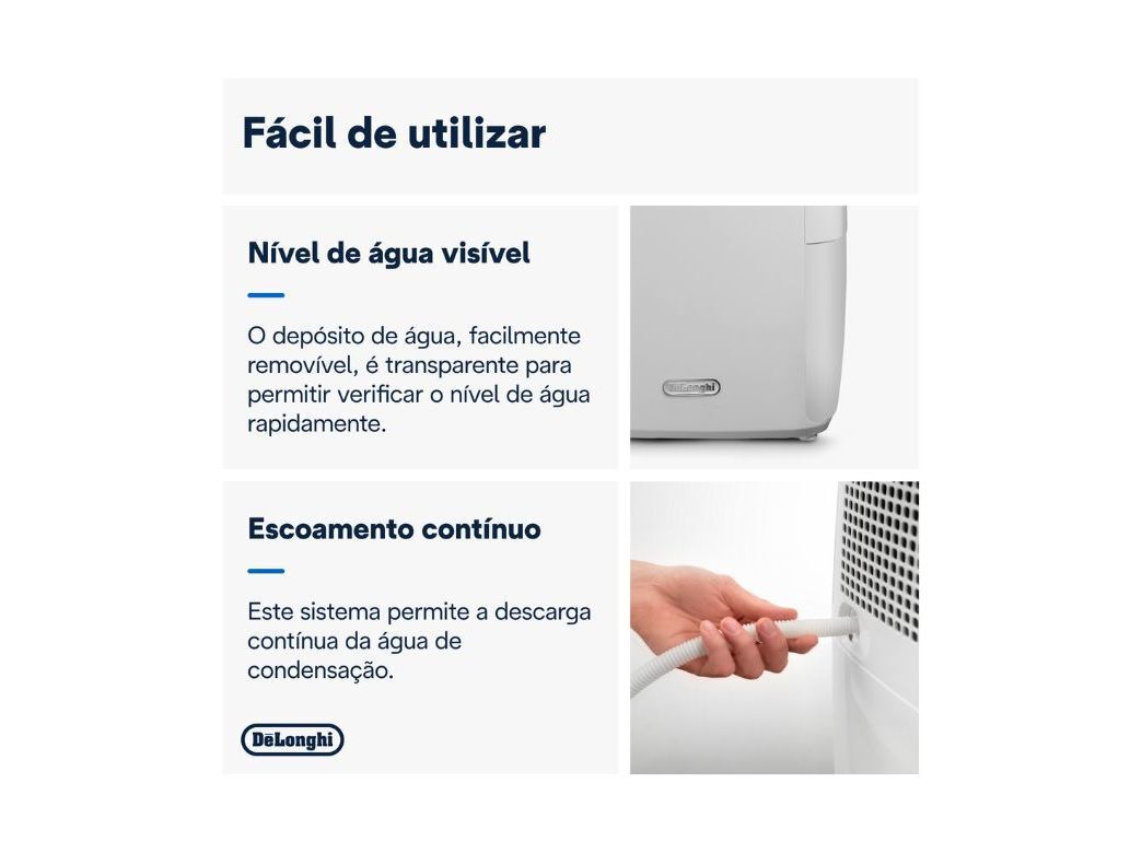 DESUMIDIFICADOR DELONGHI DEX210SF (10 L/DIA) image number 3