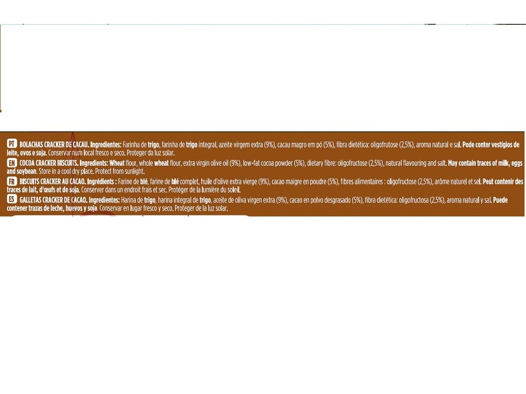 BOLACHAS CRACKER LOVE SEED CACAU 150G image number 1