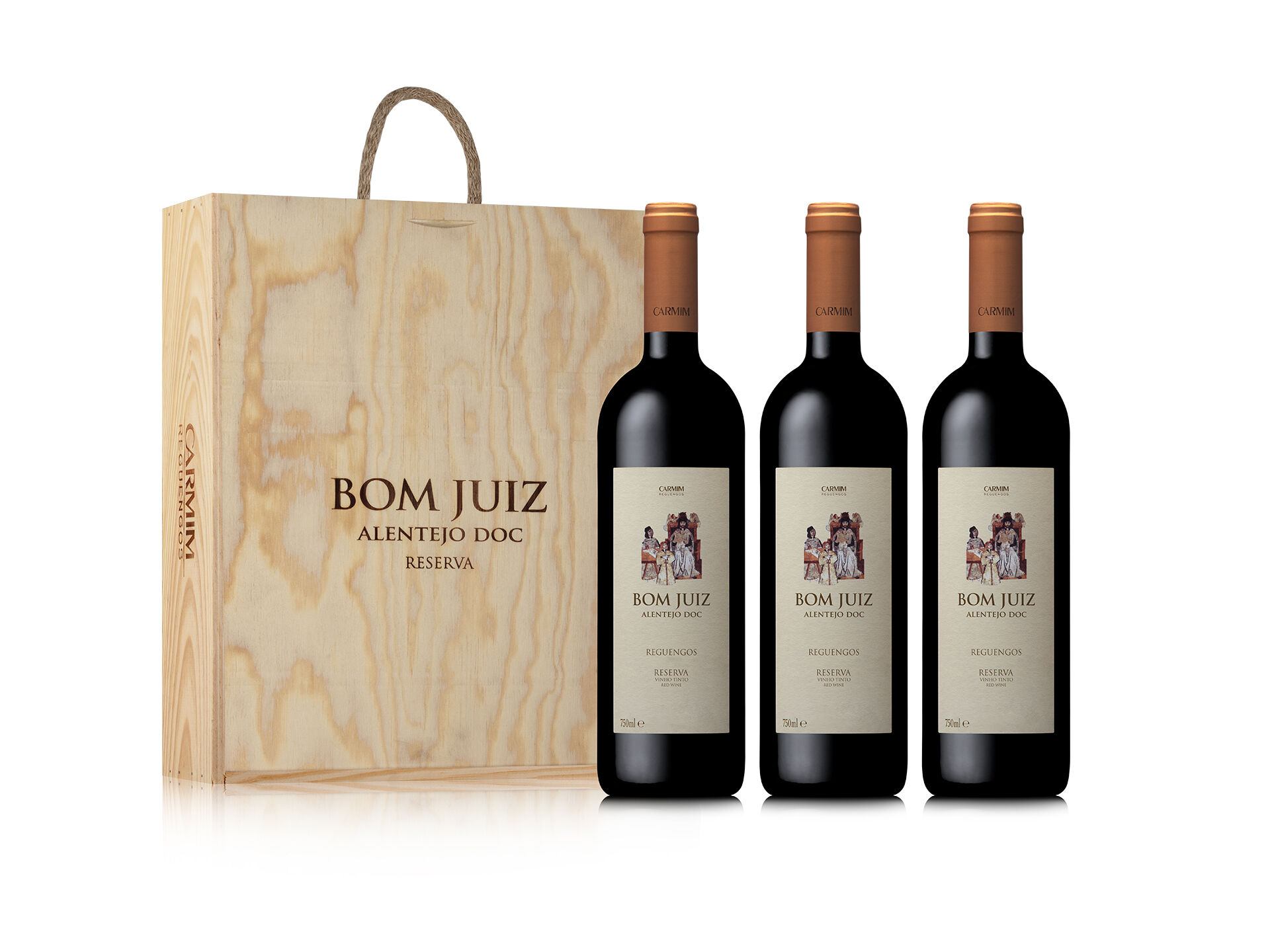 CONJUNTO VINHO TINTO BOM JUIZ RESERVA 3X0.75L image number 1