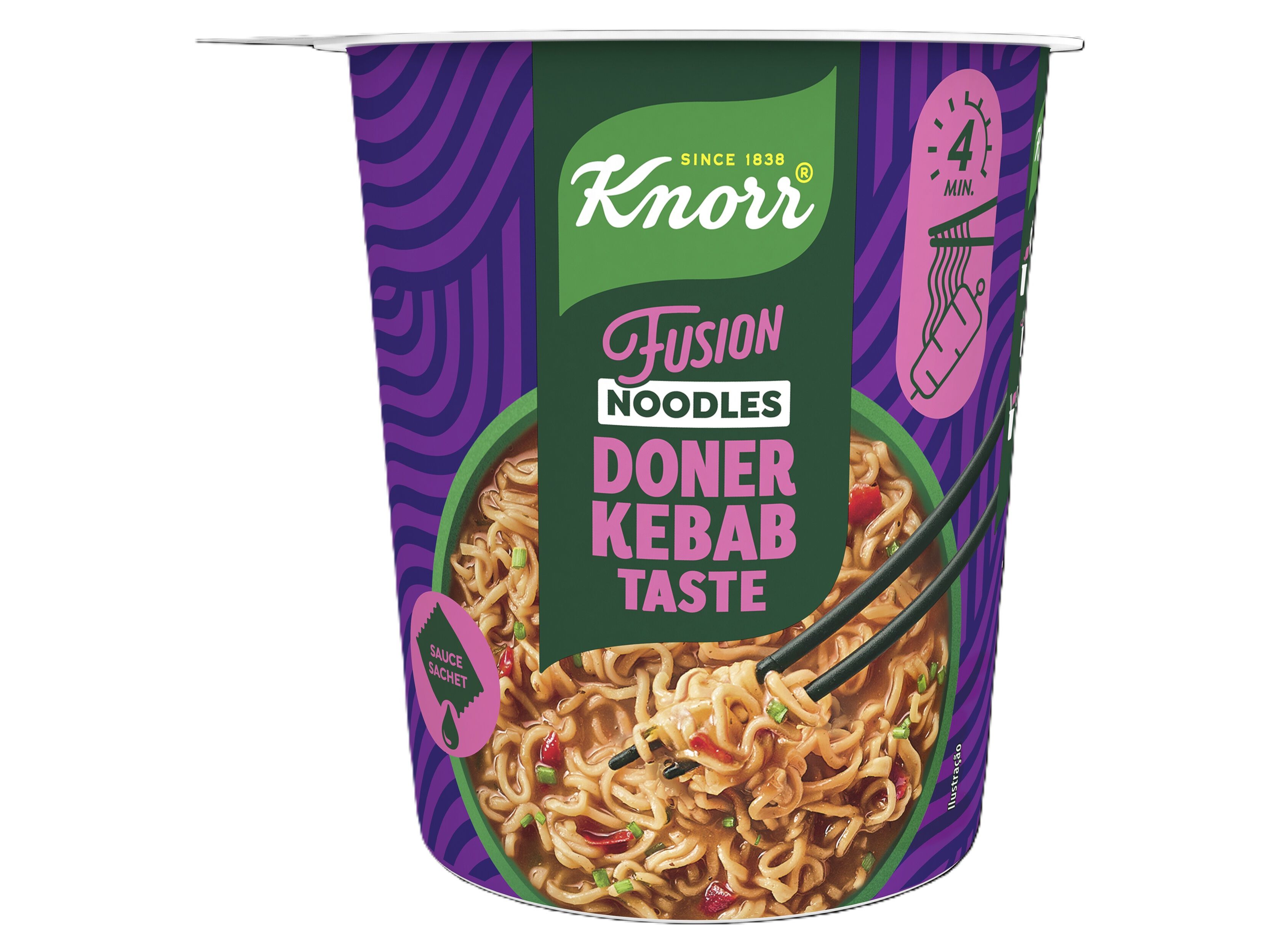 POT NOODLE KNORR FUSION DONER KEBAB 80GR image number 0