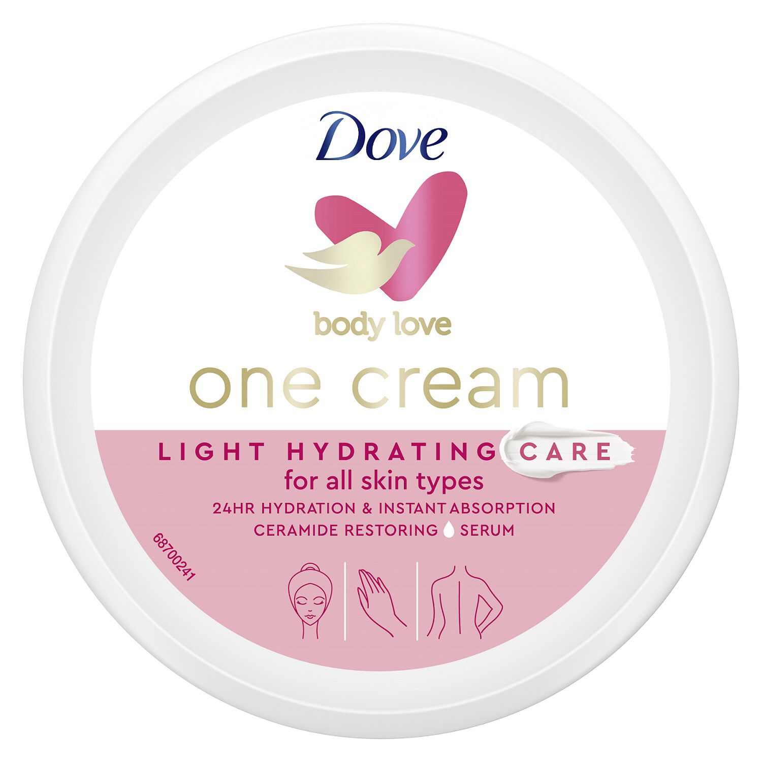 CREME CORPO DOVE LIGHT HYDRATING BODY LOVE 250ML image number 3