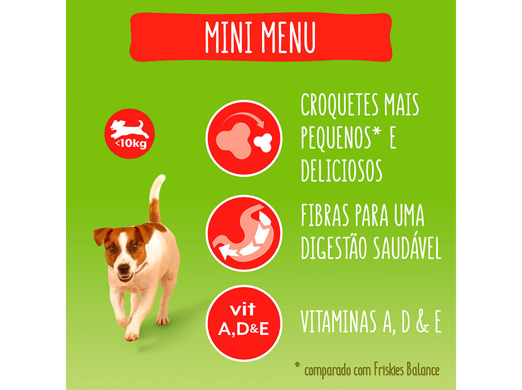 RA&Ccedil;&Atilde;O PARA C&Atilde;O FRISKIES MINI MENU COM VACA 3KG image number 3
