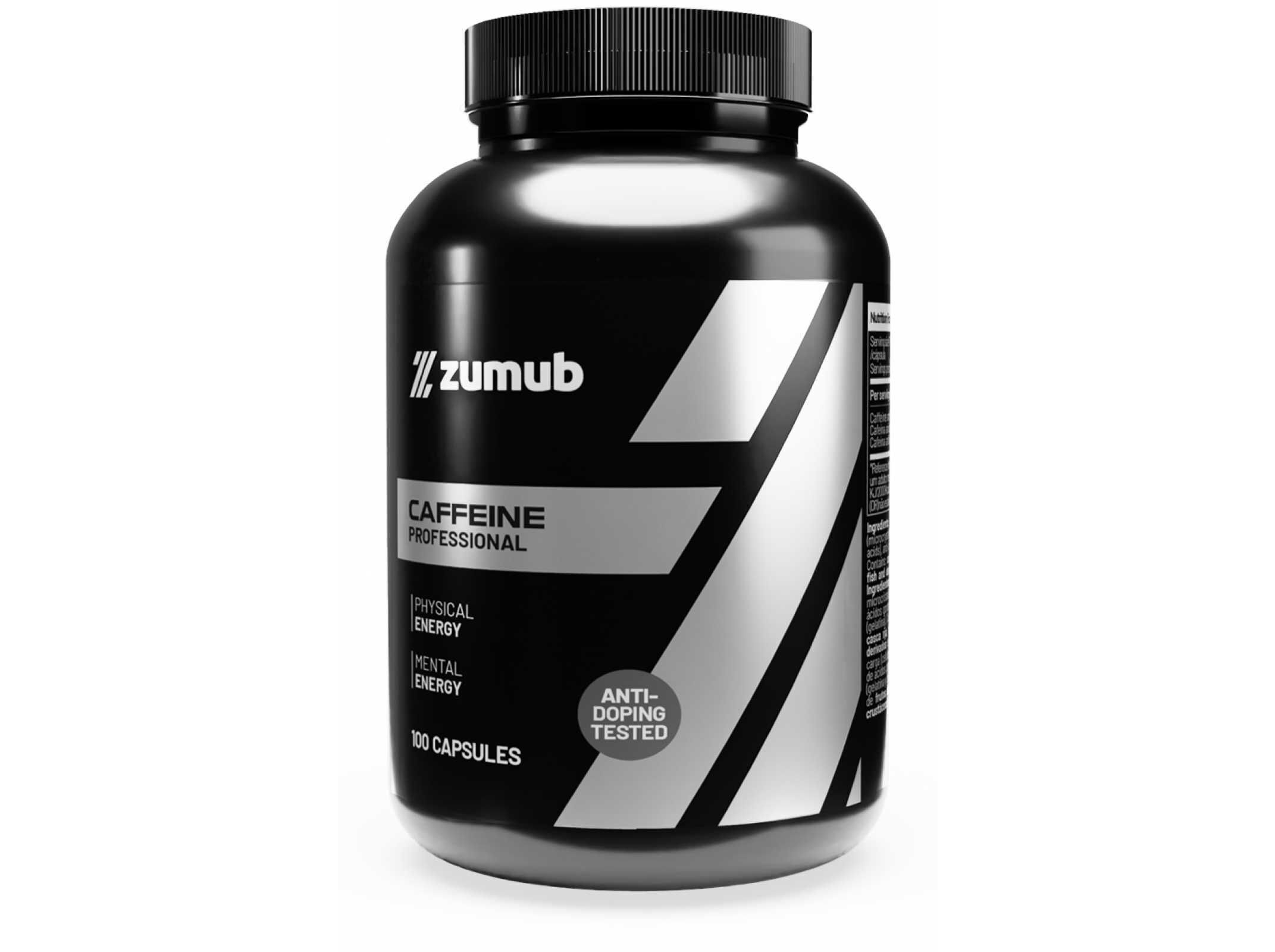 SUPLEMENTO CAFE&Iacute;NA ZUMUB PROFISSIONAL 100 CAPS