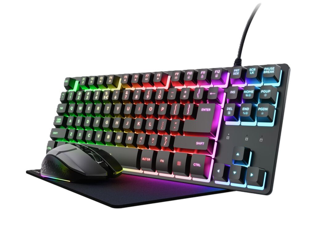 BUNDLE GAMING TRUST GXT 794 3 EM1 (TECLADO + RATO WIRELESS + TAPETE)