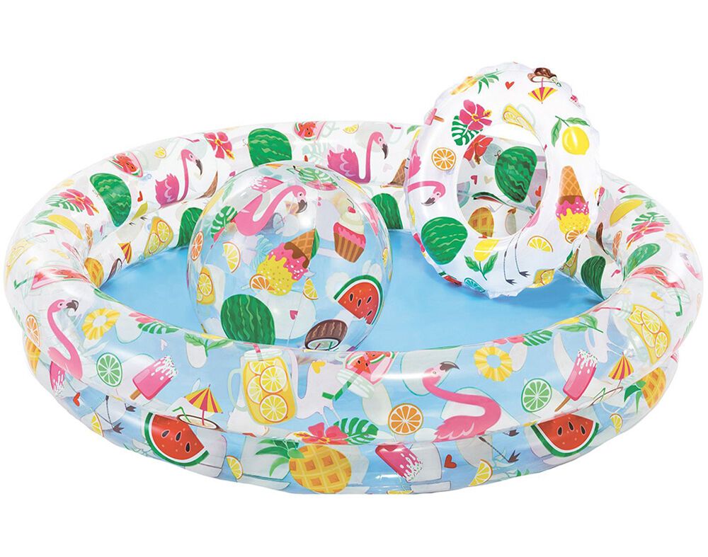 PISCINA INSUFLAVEL INTEX COM BOIA E BOLA 122X25CM image number 0