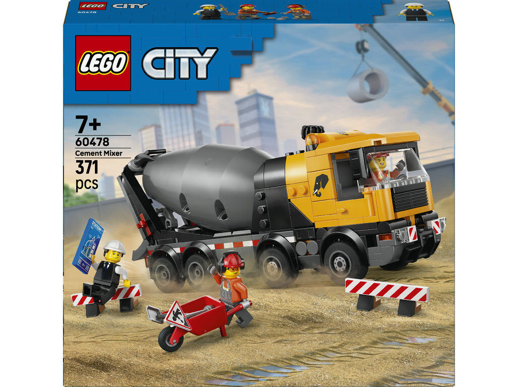CAMI&Atilde;O COM BETONEIRA LEGO CITY GREAT VEHICLES 60478