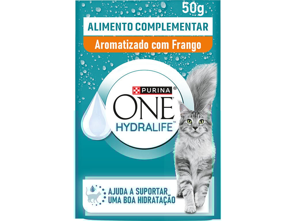 ALIMENTO COMPLEMENTAR PURINA ONE HYDRALIFE FRANGO 50G image number 0