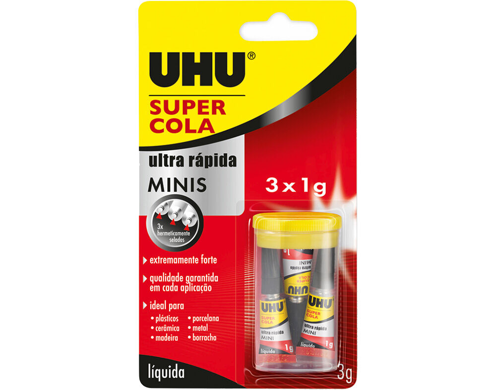 SUPER COLA UHU MINIS 3X1G