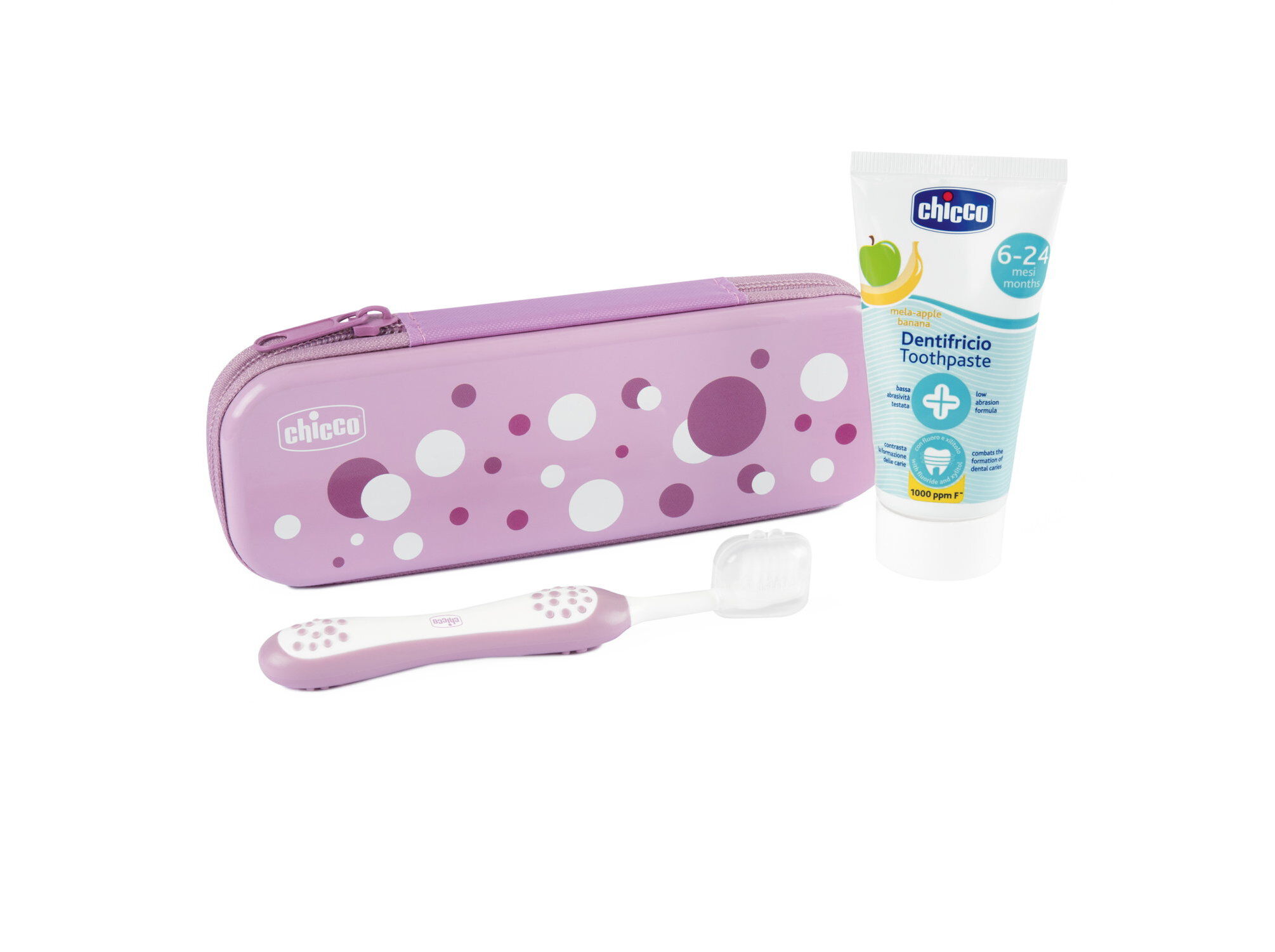KIT CHICCO HIGIENE ORAL ROSA 12M+ image number 0