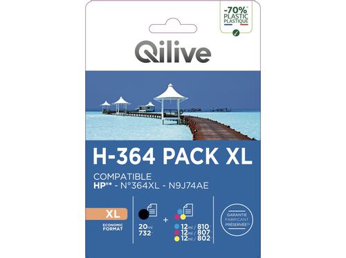 TINTEIRO QILIVE HP 364XL PACK H-364 PACL XL image number 0