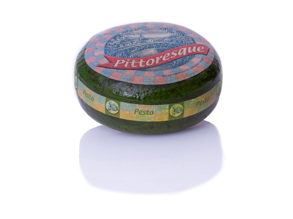 QUEIJO GOUDA PITTORSQUE PESTO VERDE KG image number 1