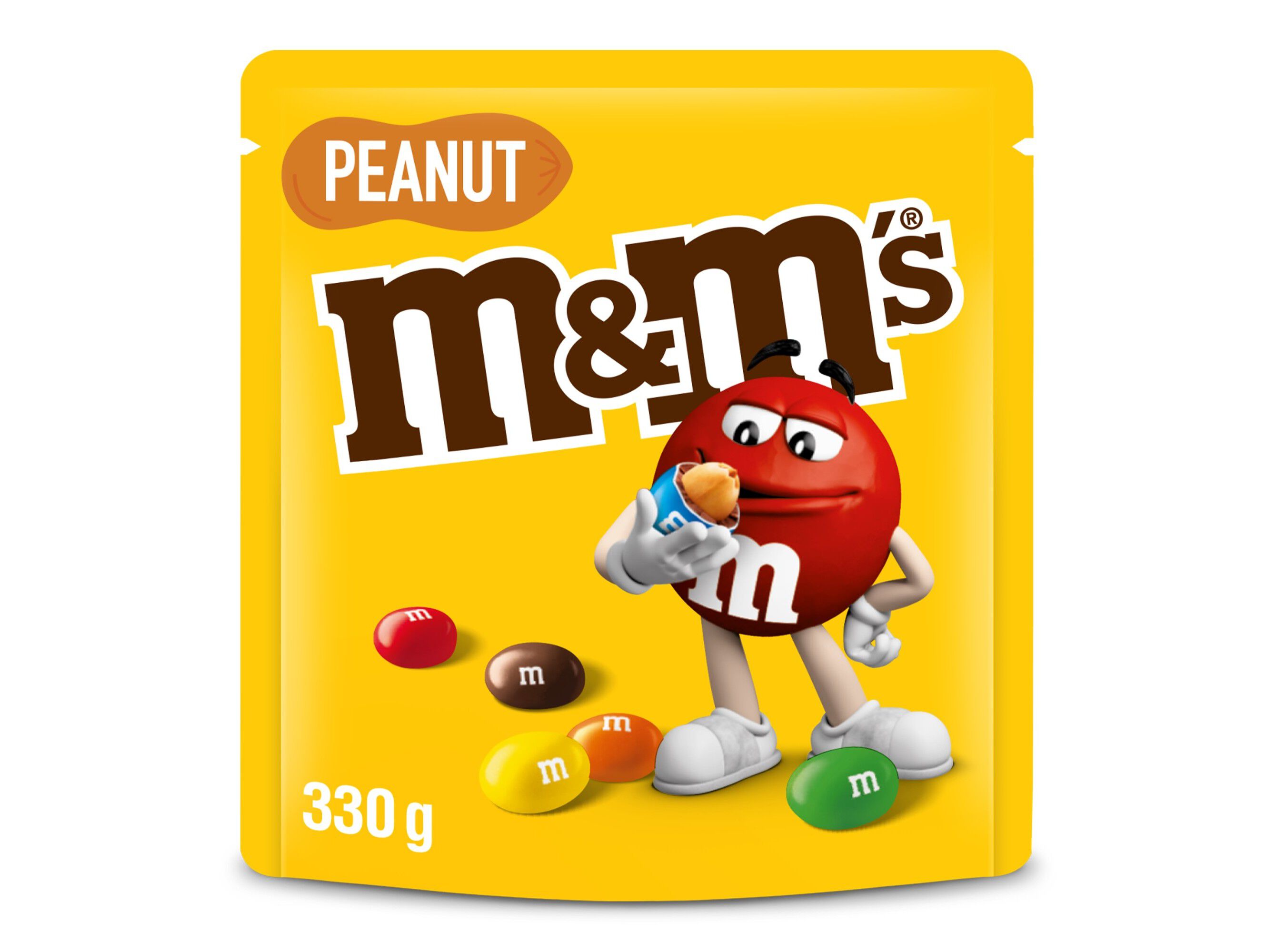 PASTILHAS DE CHOCOLATE M&M'S AMENDOIM 330 G image number 0