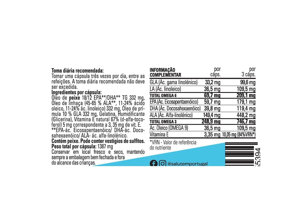 SUPLEMENTO SALUTEM OMEGA 3 - 6 - 9 60 C&Aacute;PSULAS image number 1