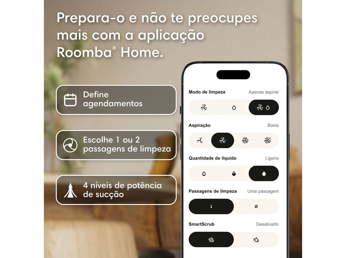 ASPIRADOR ROBOT IROBOT ROBOT ROOMBA COMBO 115 + BASE BRANCO image number 8
