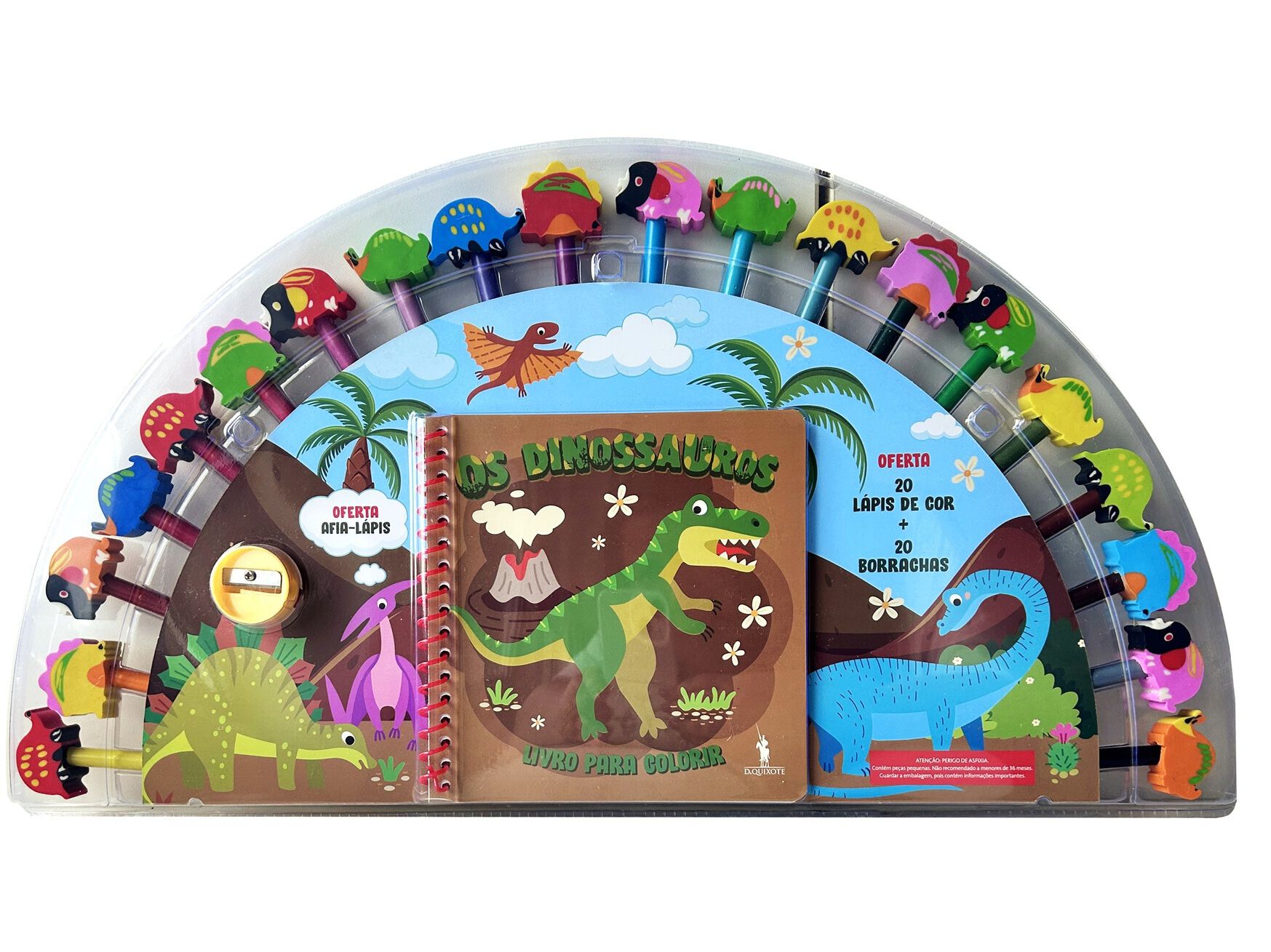 LIVRO DINOSSAUROS - COLORIR COM 20 L&Aacute;PIS image number 0