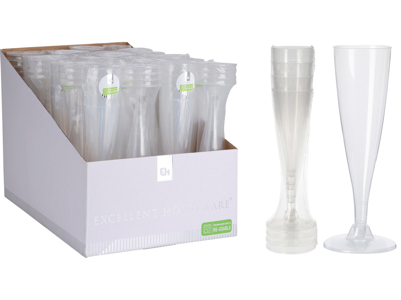 FLUTES REUTILIZ&Aacute;VEIS PL&Aacute;STICO 130ML 4UN