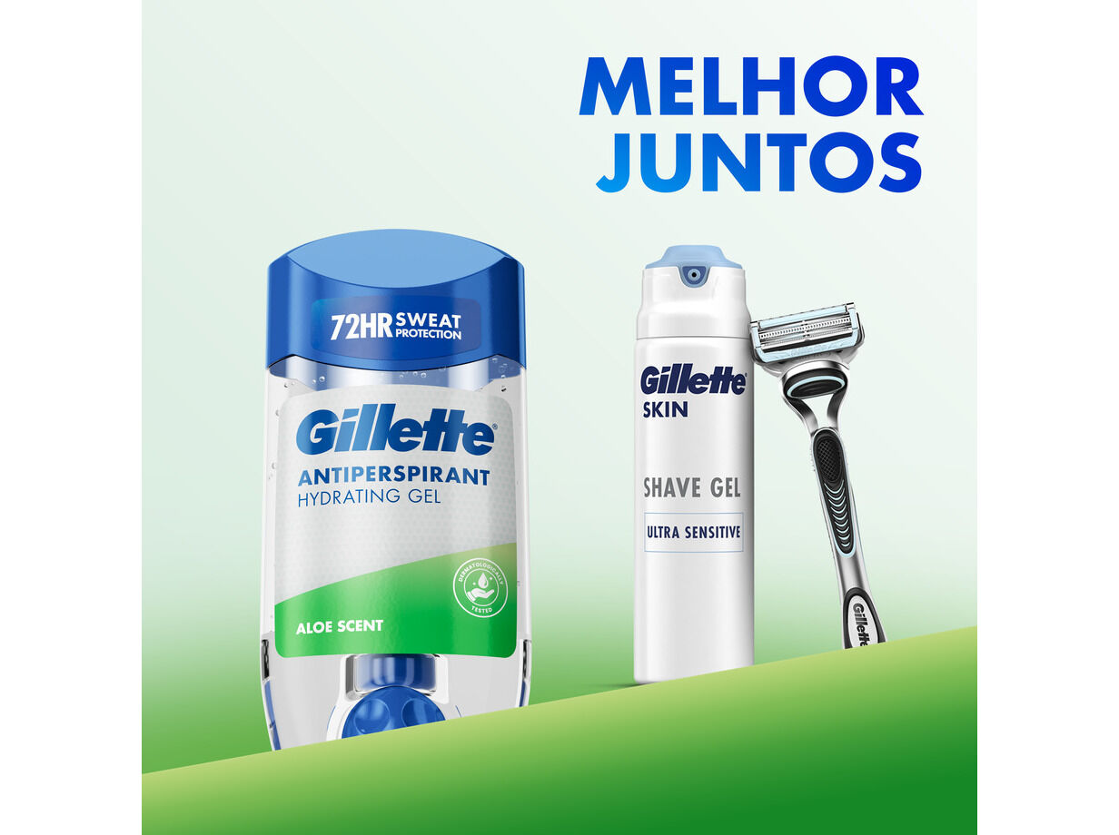 DEOS HOMEM STICK GILLETTE HYDRA GEL ALOE 70ML image number 6