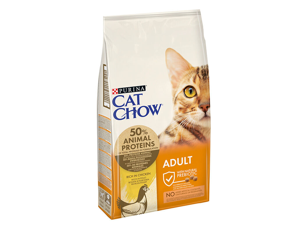 RA&Ccedil;&Atilde;O GATO CAT CHOW PERU &FRANGO 15KG*