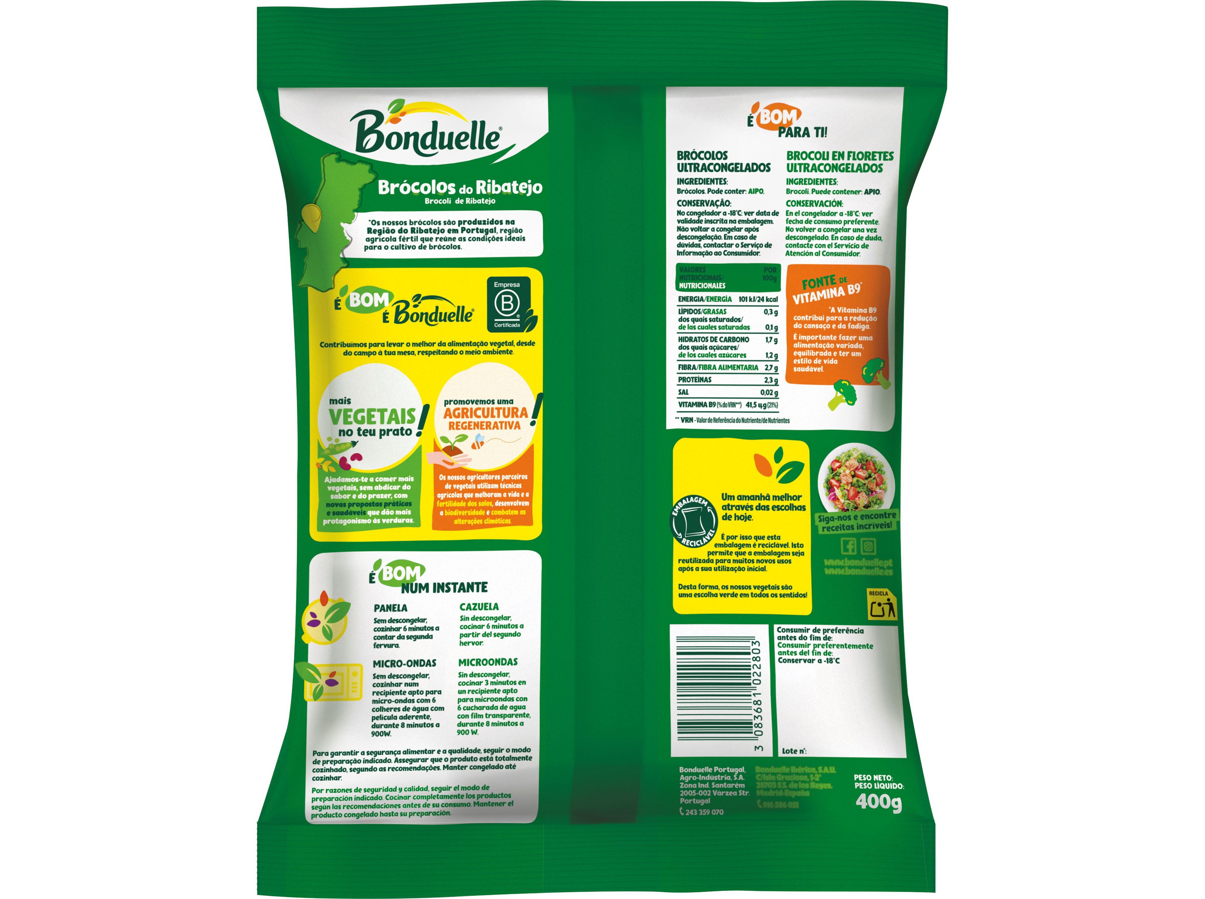 BR&Oacute;COLOS BONDUELLE NATURAL + 400G image number 1