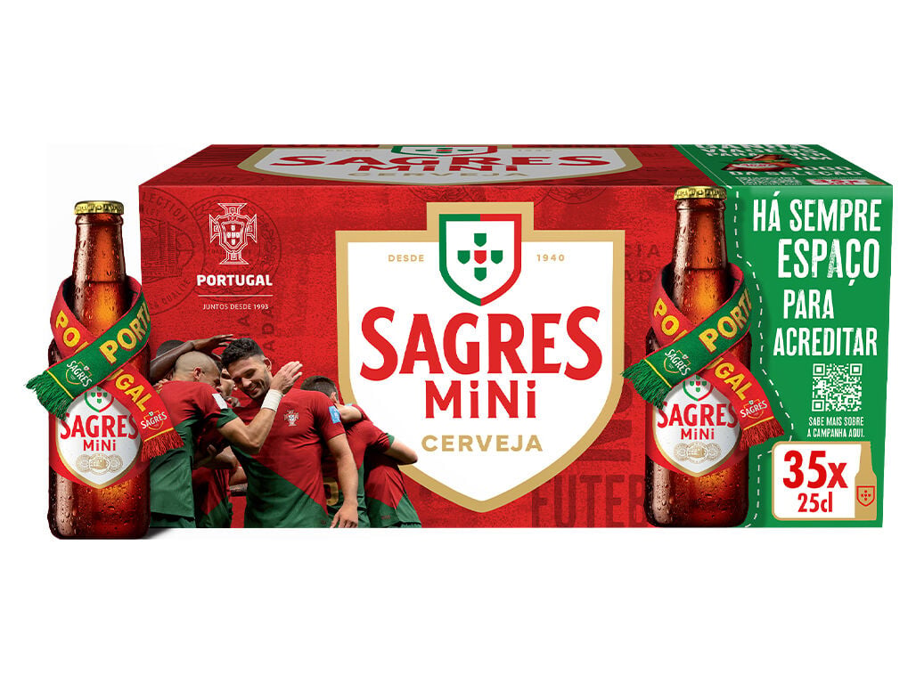 CERVEJA SAGRES BRANCA 35X0.25L image number 0