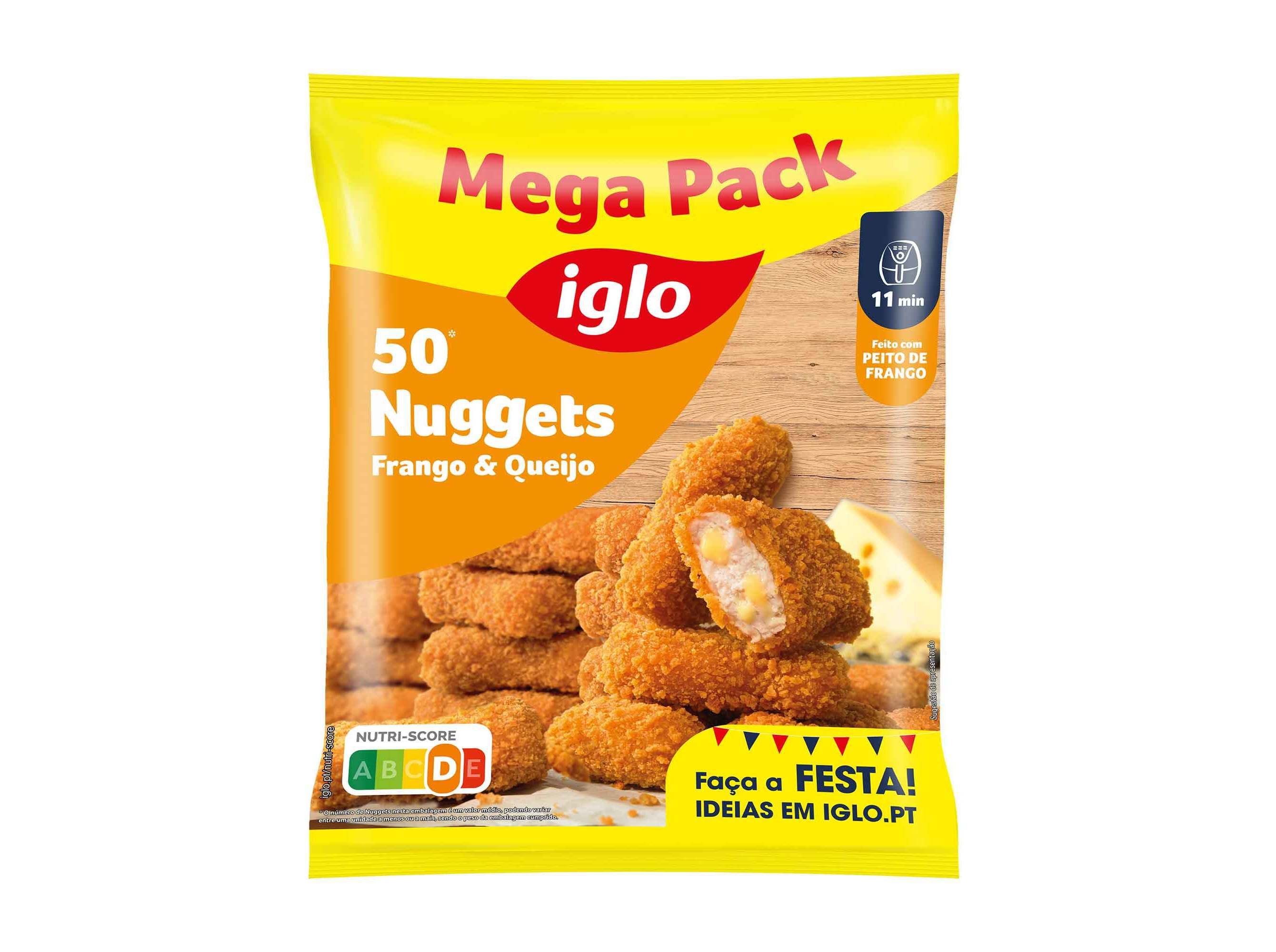 NUGGETS CAPITAO IGLO FRANGO & QUEIJO 50UN 1080G image number 0